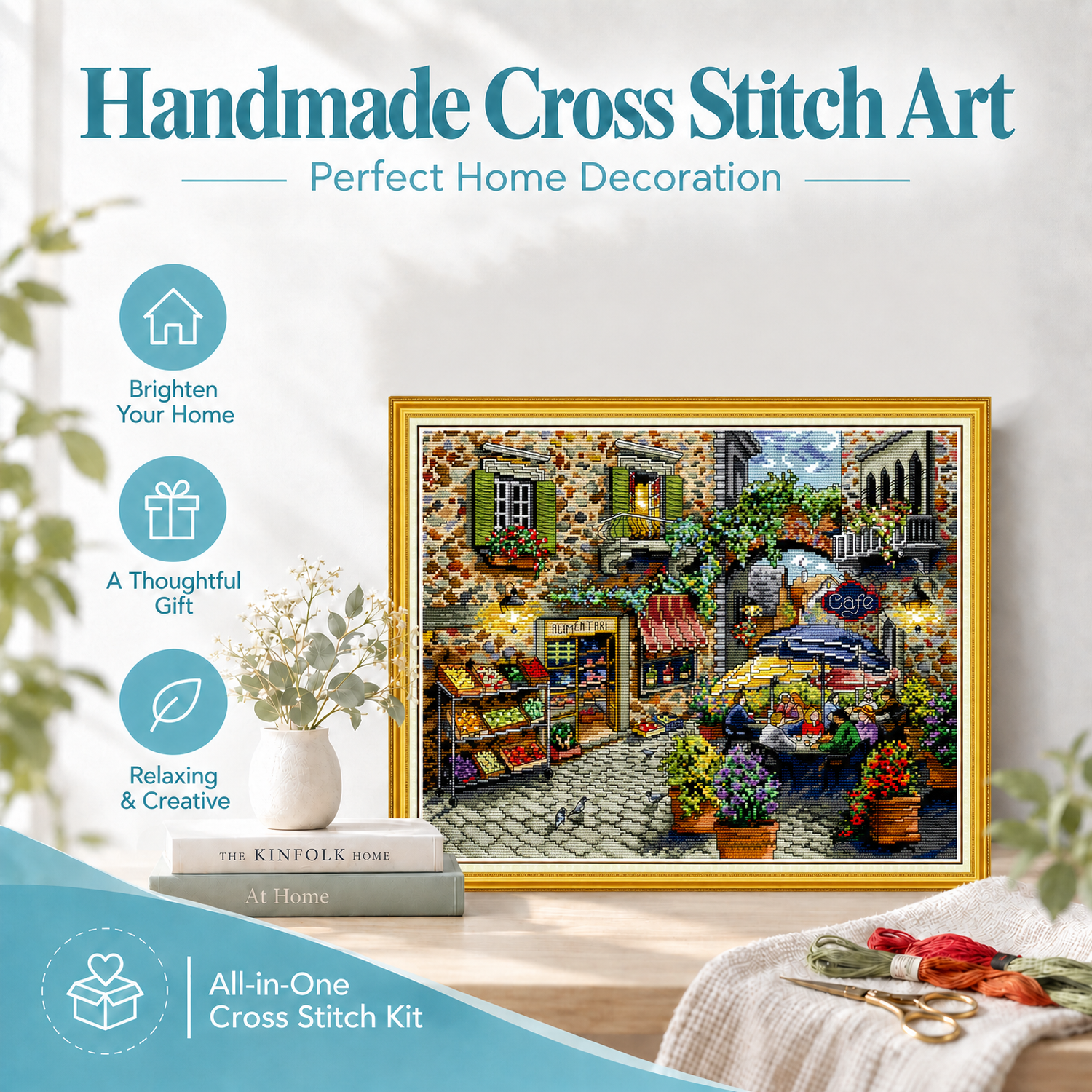 Landscape Cross Stitch Embroidery Starter Kit, Suitable for Adult First Time Stitchers 8 1 238