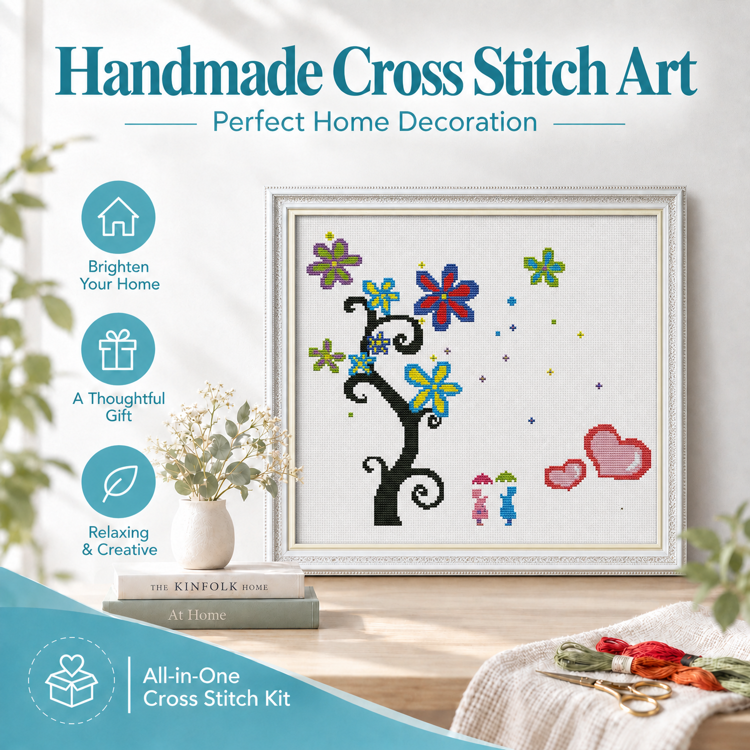 Magic Tree Cross Stitch DIY Embroidery Kit, Easy Handwork Project for Adult Beginners 8 1 422