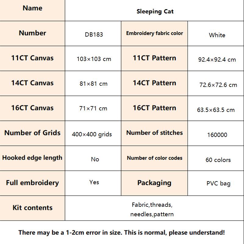 Sleeping Cat 30 DB183 specification