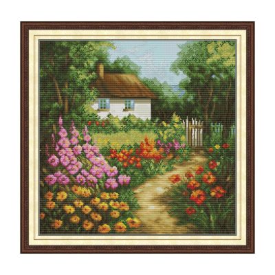 Nature Scenery Cross Stitch Embroidery Kit for Hobby Lovers, Easy Pattern, Home Wall Art Decor