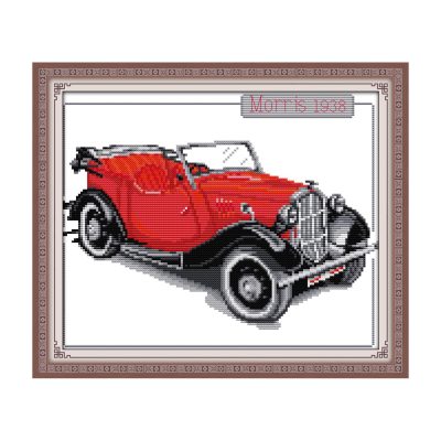 Bubble car Still Life Cross Stitch Embroidery Kit, Relaxing DIY Handicraft, Table Object Wall Art