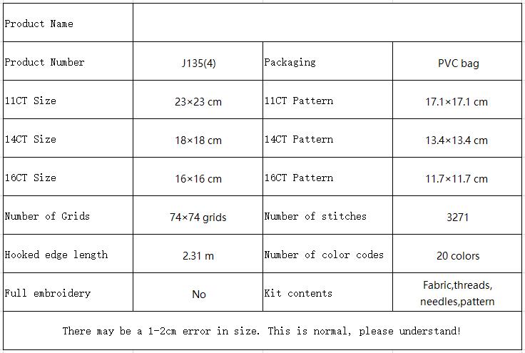 The teapot with flowers Still Life Cross Stitch Embroidery Kit, Full Craft Supplies Pack, Ready to Start 11 J1354 参数图