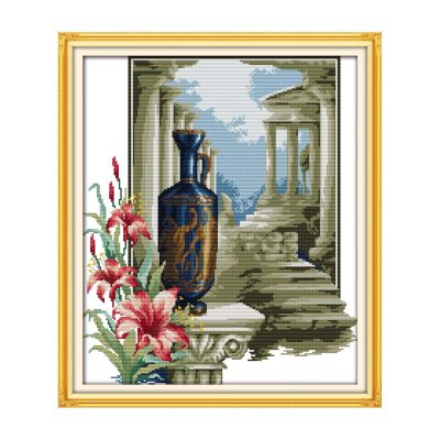Athens feeling DIY Classic Table Still Life Needlework Kit, Timeless Object Scene, Adult Leisure Craft