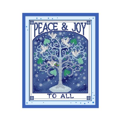 Wishing tree Easy Starter Hand Embroidery Cross Stitch Kit, Adult Home Wall Decor