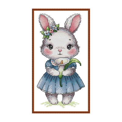 Rabbits and Calla Lilies