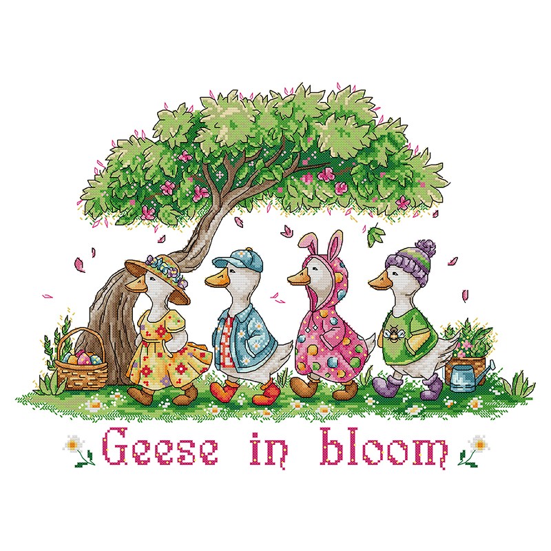 Geese in Bloom