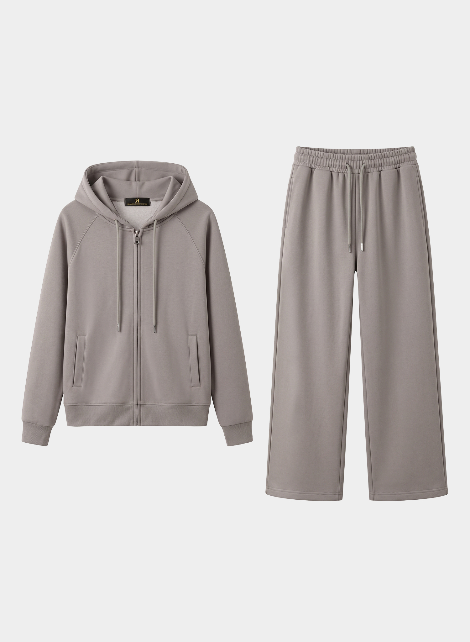 women's sets Casual Hooded Two Piece Outfit Zip Front Hoodie Wide Leg Pants Set For All Day Daily Wear 7 1 4