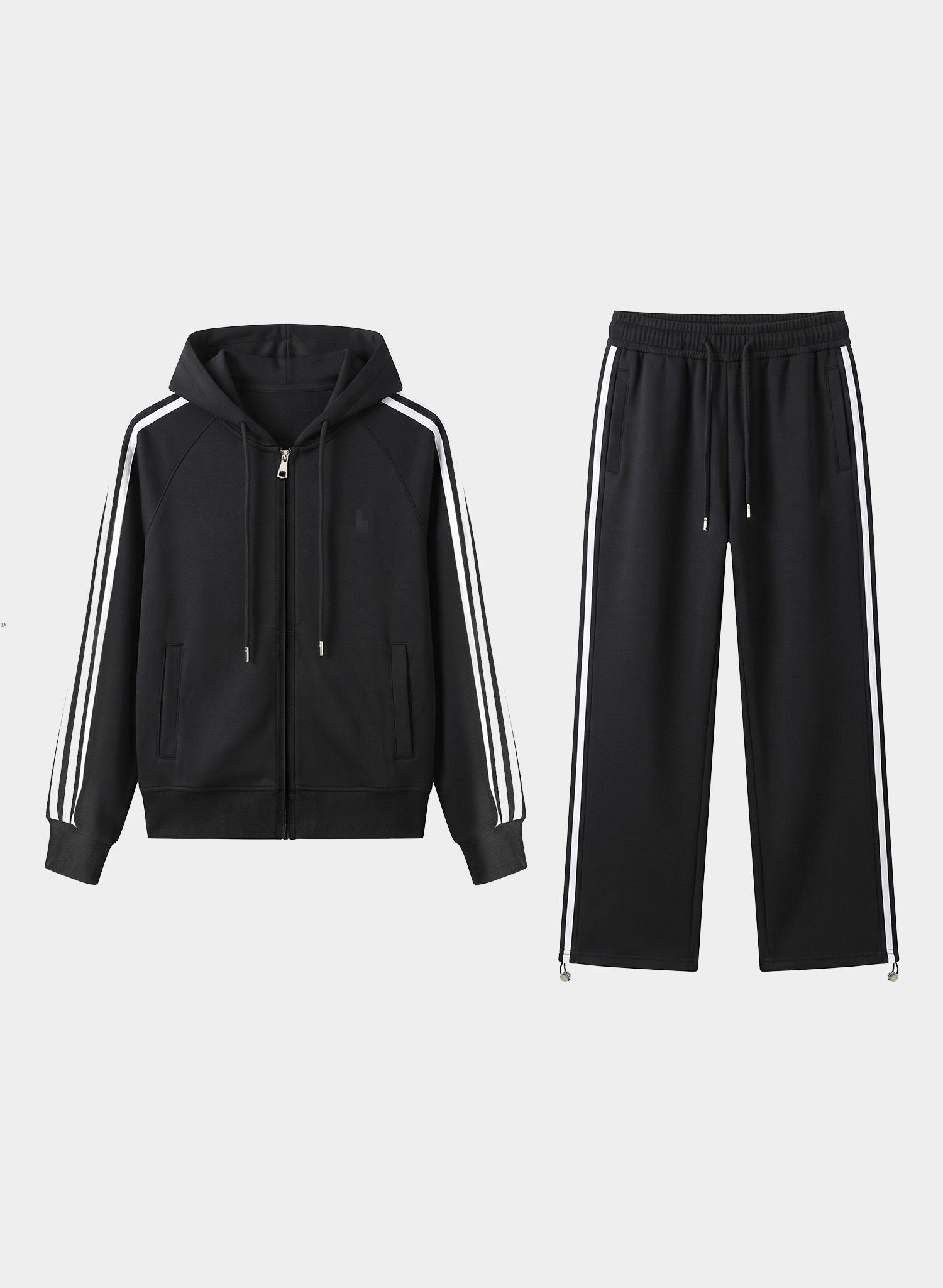 Women's Sets Striped 2 Piece Tracksuit Zip Up Hoodie Wide Leg Pants Casual Slim Fit Sportswear 7 1 5