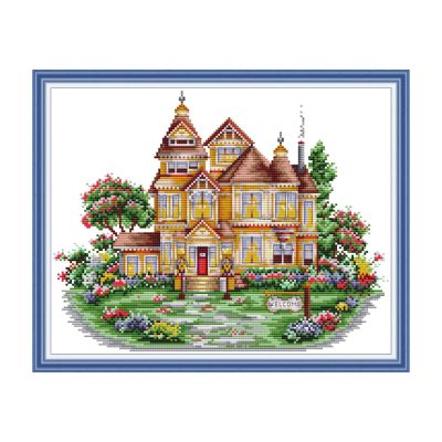 Garden Cross Stitch Kit – Victorian House Design