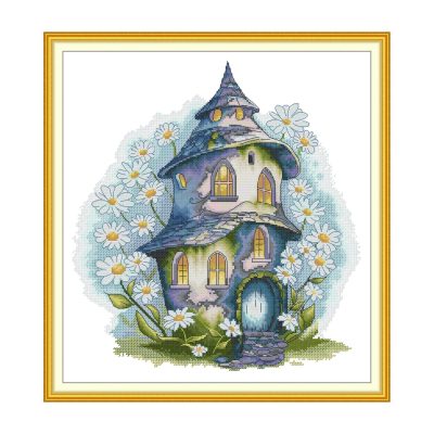 Daisy Cross Stitch Kit – Fairy Tale Cottage Design